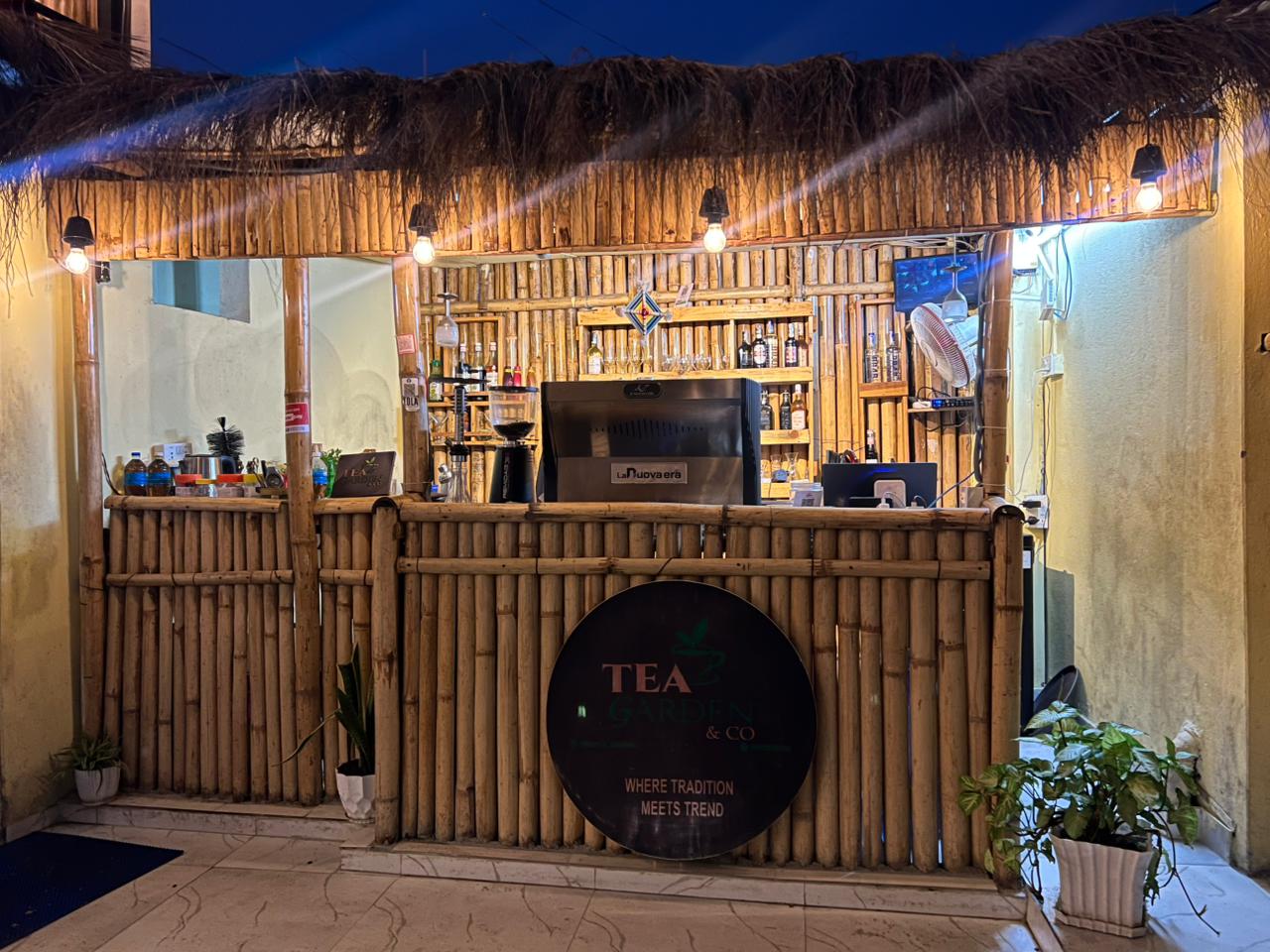 Traditional Bamboo Bar Counter